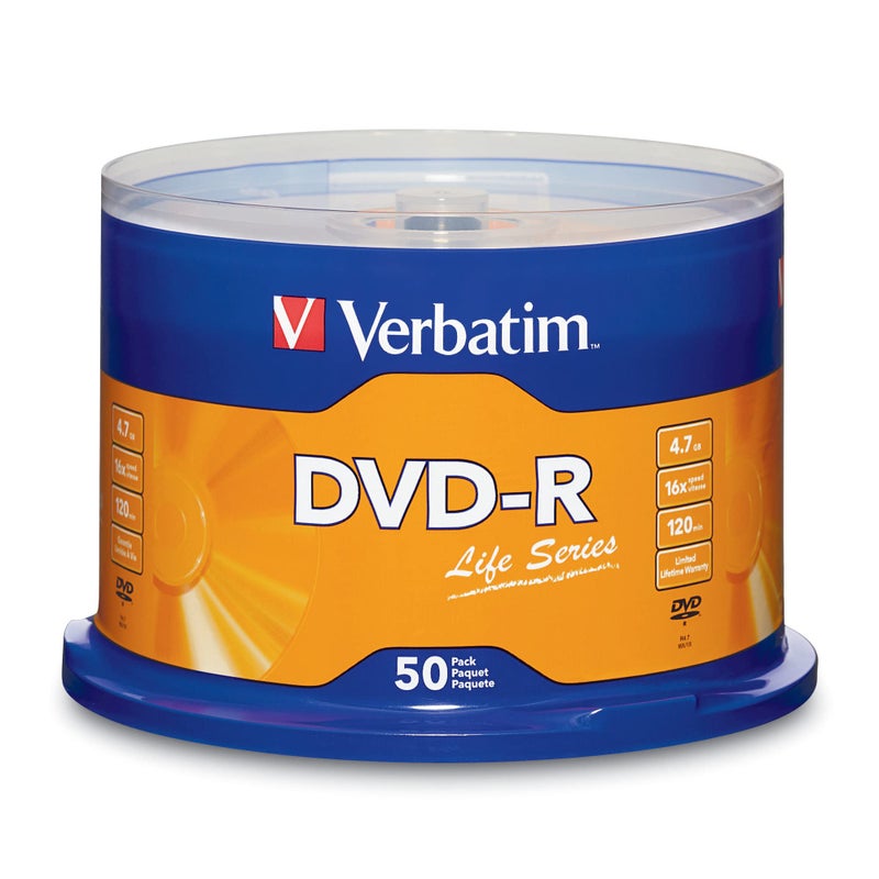 Verbatim Life Series 97176 16x DVD-R, Silver